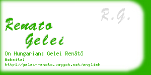 renato gelei business card